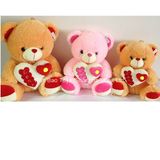 Plush Bear Toy with Heart