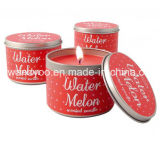 Water Melon Scented Soy Wax Tin Candle