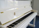 Factory Price! ! Chloris Solid Wood White Polish Upright Piano Hu-110W