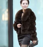 Lovely Stylish Women's Real Fur Coat Fox Fur Coat
