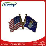 Custom Metal Gold Plated Label National Flag Pin Badge