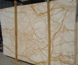 Natural China Golden Jade Marble with Yellow Vein