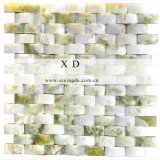 Oval Jade Green Deisgn Marble Wall Mosaic (XD-M998)