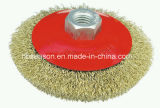 Crimped Wire Bevel Brushes Brass Coated Steel Wire