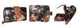 PU Coated Flower Printed Canvas Ladies Wallet (AD002)