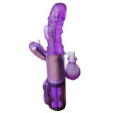 Purple Inject Dildo Multi Speeds Electric Vibrator Sex Toy Hy-0568