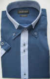 Special Slim Lift/Classic Short Sleeve Shirt with Double Color