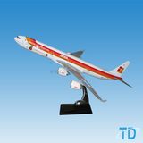 Resin Plane Model A340-600 1/200 47cm