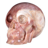 Natural Aventurine Carved Human Skull Carving #0h42, Crystal Healing