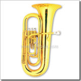 3 Valves Bb Key Gold Lacquer Children Tuba (TU9914)