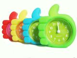 Kid's Cute Portable Finger Shape Silicone Mini Desk Clock