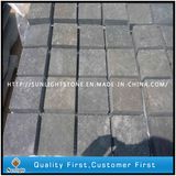 Flamed Black Basalt Cobble Stone/Cubestone/Basalt Paving Stone