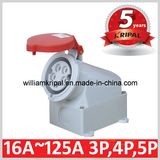 IP44 16A 3p+N+E 400V Industrial Surface Mounting Socket Outlet