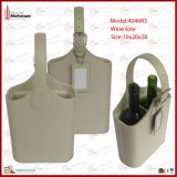 Two Bottles Wine Basket with Tag (4046R3)