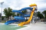 Amuse Park Straight Aqua Slide and Cyclone Slides