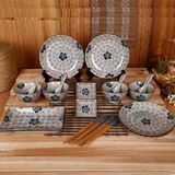 Japanese Cherry Porcelain Tableware Set with 20