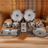 Japanese Cherry Porcelain Tableware Set with 20