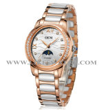 Fashion Ceramic Quartz Watch (68056G-W)