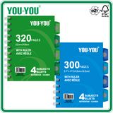 A4 Spiral Notebook with Dividers (OEM)