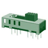 50VDC/0.5A Dp4t Slide Switch, Electronic Components (SS-24E01)