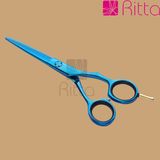 Blue Titanium-Coated Hair Cutting Scissors (RS3009)