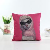 Decorative Faux Linen Transfer Print Cushion Fashion Pillow (LPL-124)