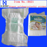 Africa Mumy Like PE Botto Film with Green Layer Baby Diapers (H421)