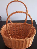 Natural Wicker Basket with Double Handles (WBS035)