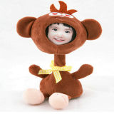 Funny Shake Head Car Monkey 16cm Plush Face Doll
