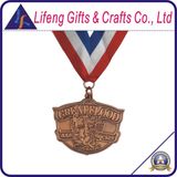 Custom Metal Medal with Ribbon