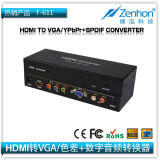 HDMI to VGA/YPbPr +Spdif Converter