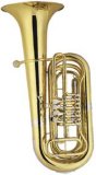 4 Rotary Keys Gold Lacquer Bb Key Tuba
