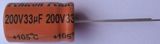 200V33uF Aluminum Electrolytic Capacitor