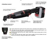 Cordless Shut-off Angle Wrench/Screwdriver Industrial Cordless Tools