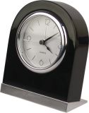 Black Wooden Silent Alarm Clock