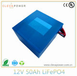 12V 50ah LiFePO4 Battery Pack for Solar System with BMS and Case
