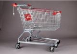 European Chassis Supermarket Wire Shopping Hand Cart Trolley