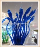 Blue Blow Glass Sculpture for Hotel Decoration