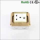 IP44 Waterproof Brass Single Pop up Type 13A British Floor Socket