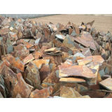 Natural Rusty Irregular Stone Slate Rock for Paving