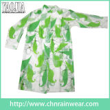 Wholesale Printed Transparent Waterproof PVC Rain Wear for Outdoor Cycling
