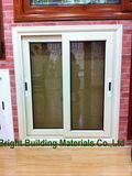 Horizontal Cheap PVC Sliding Colored Glass Window for Sale