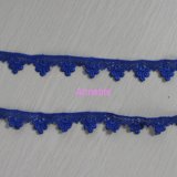 Fashion Dark Blue Small Flower Chemical Lace for Dress