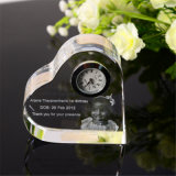 Heart Shape Crystal Clock for Wedding Gifts