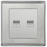 Dermatoglyph Pattern Telephone or Network Computer Wall Socket (OMY-N8-018)