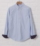 100% Cotton Oxford Leisure Long Sleeve Men's Shirt (WXM852)