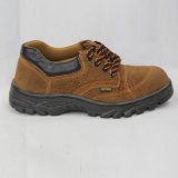 Suede Leather Safety Shoes (Brown)
