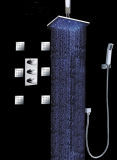 12 Inches Brass Chrome Wall Mount Shower Set with Jets
