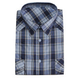 100%Cotton Men's Casual Long Sleeve Shirt (WXM127)