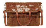 Casual Folded Leather Lady Handbag (LY0208)